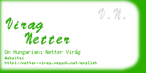 virag netter business card